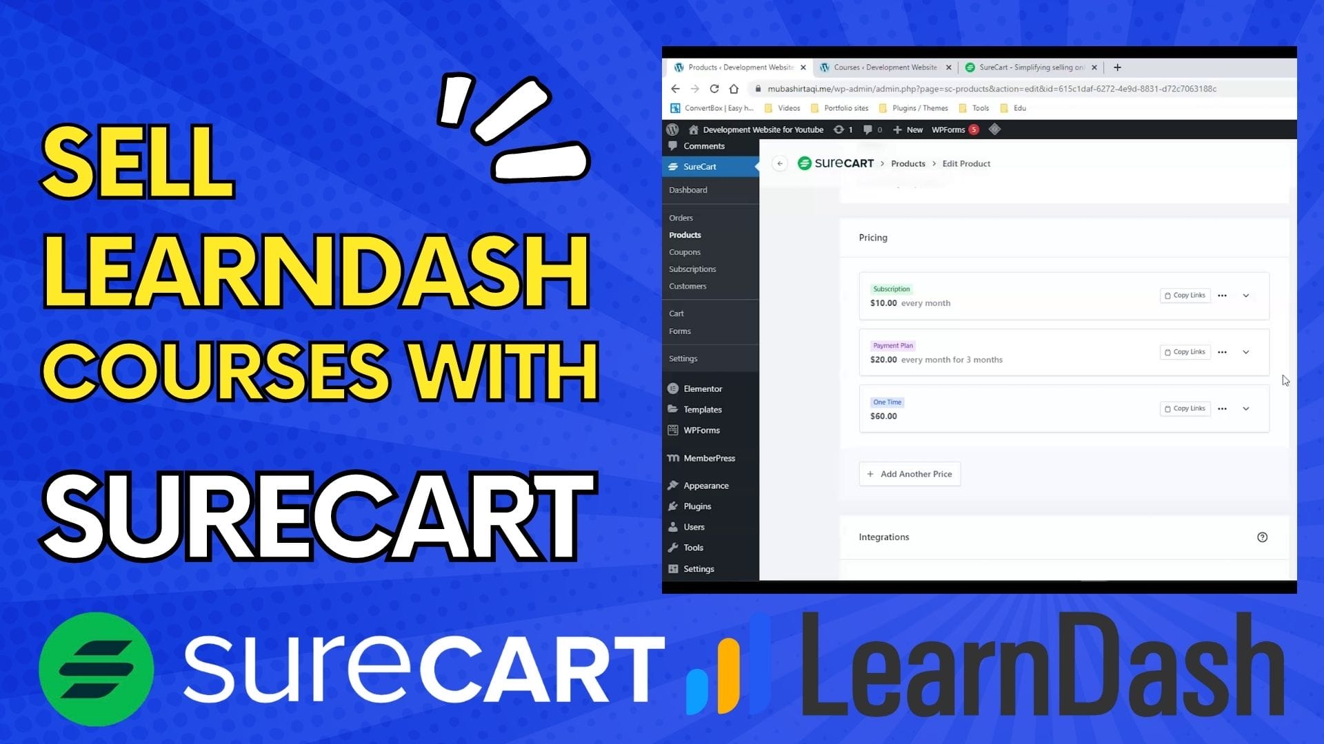 Sell Learndash Courses With SureCart