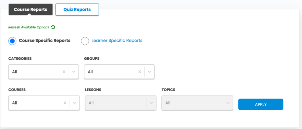 Learndash Reporting Plugin Course Progress Rate