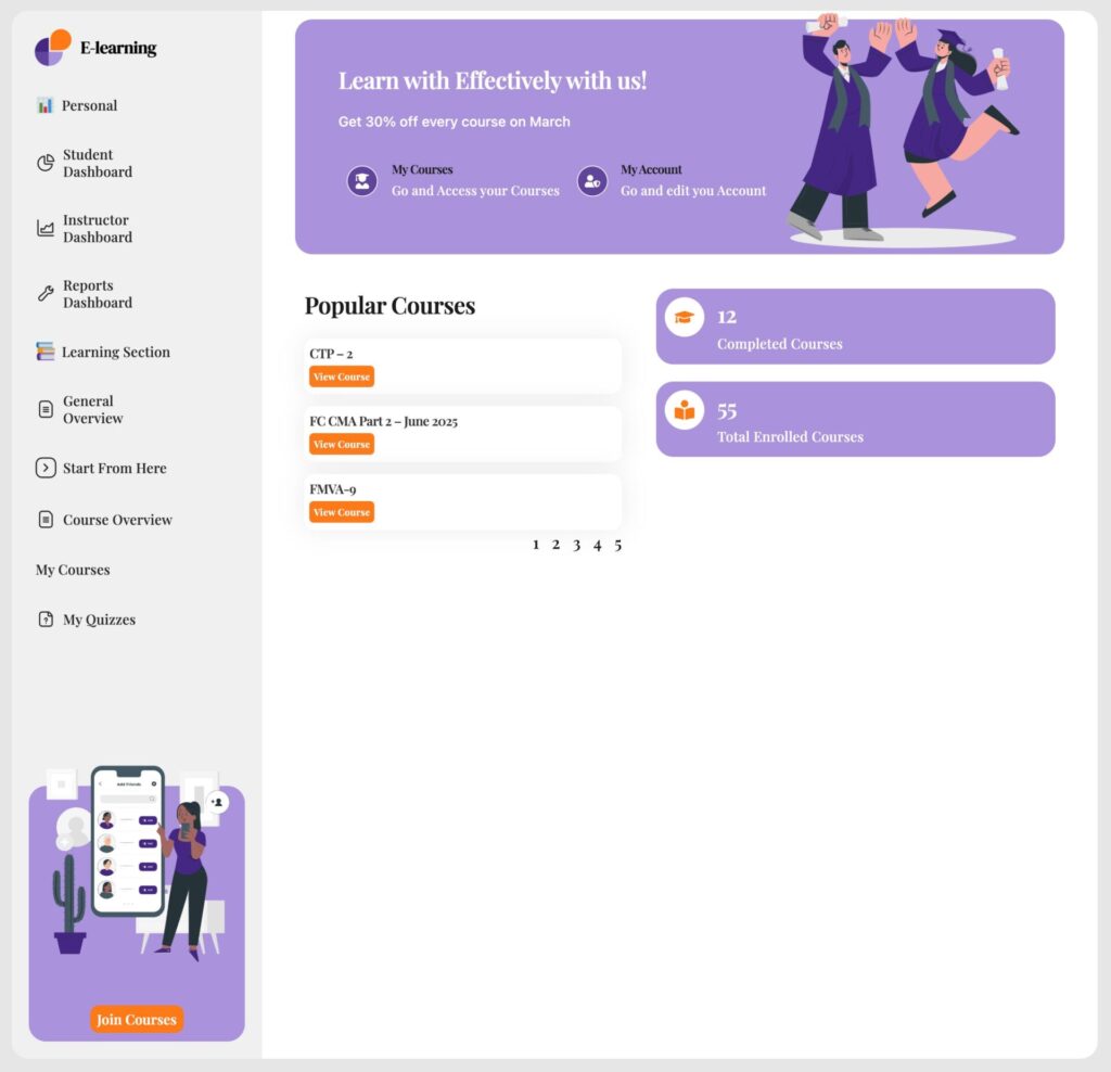 Student Dashboard Page – Purple E-Learning Template for LearnDash & LMS Platforms 1 Student Dashboard Page – Purple E-Learning Template for LearnDash & LMS Platforms