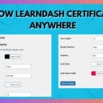 Show LearnDash Certificate Anywhere